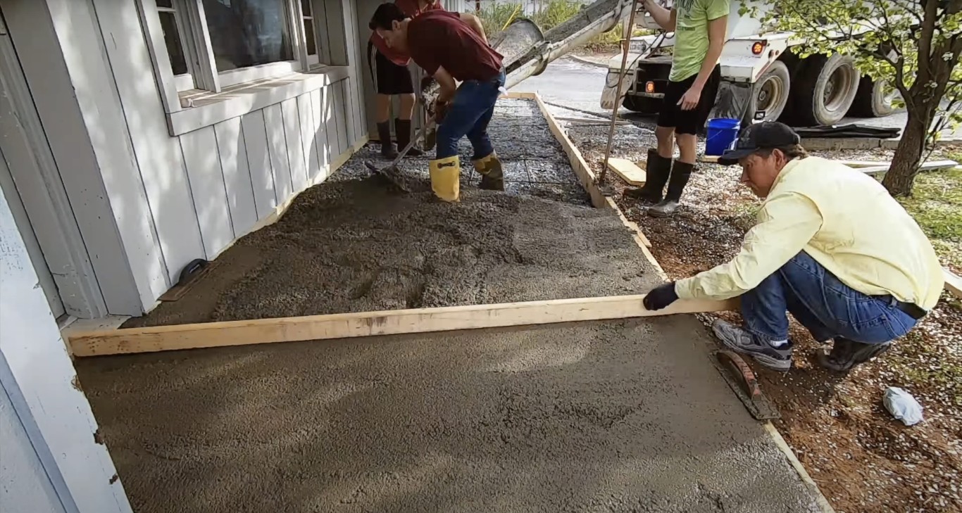 Concrete patio and walkway construction in Palm Bay FL