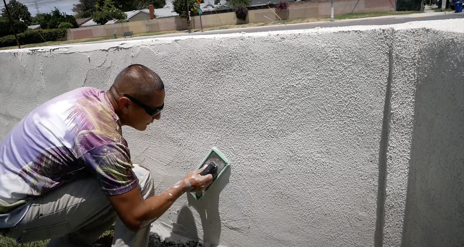Professional concrete finishing and texturing work